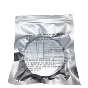 Round 1.0mm hard orthodontic splint sheet thermoforming material with no impurities, scratches, bubbles, or odor after heating, designed as a retainer and molar teeth protection sleeve, and 120mm in diameter.