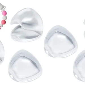 This 6 pack of BPA-free pacifier boxes and included pacifier clip keeps baby's pacifiers clean and protected while at home or on the go, designed for ease of use for mothers and children.
