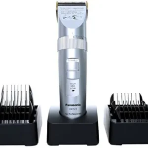 This Panasonic ER1511 professional hair clipper features a lightweight design, easy handling, a 3 stage LED battery indicator, and a height adjustment control dial.