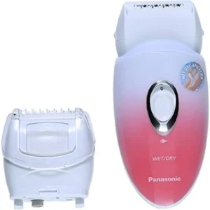 A pink Panasonic ESEU20 electric shaver foam epilator.