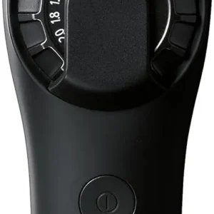The Panasonic ER-DGP90 hair clipper in black, offering 150 minutes of cordless use and precise cutting length adjustments with multiple comb attachments.