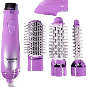 The Panasonic 4-In-1 Hair Styler with multiple attachments allows you to create various hairstyles like curls and waves at home.