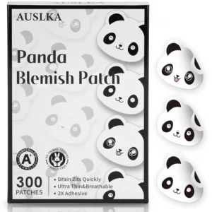 Cute panda-shaped hydrocolloid pimple patches effectively cover blemishes and protect skin while helping to reduce the urge to squeeze.