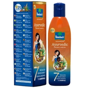 Parachute Advansed Ayurvedic Hair Oil promotes hair growth and reduces hairfall with coconut oil and efficacious Ayurvedic ingredients.