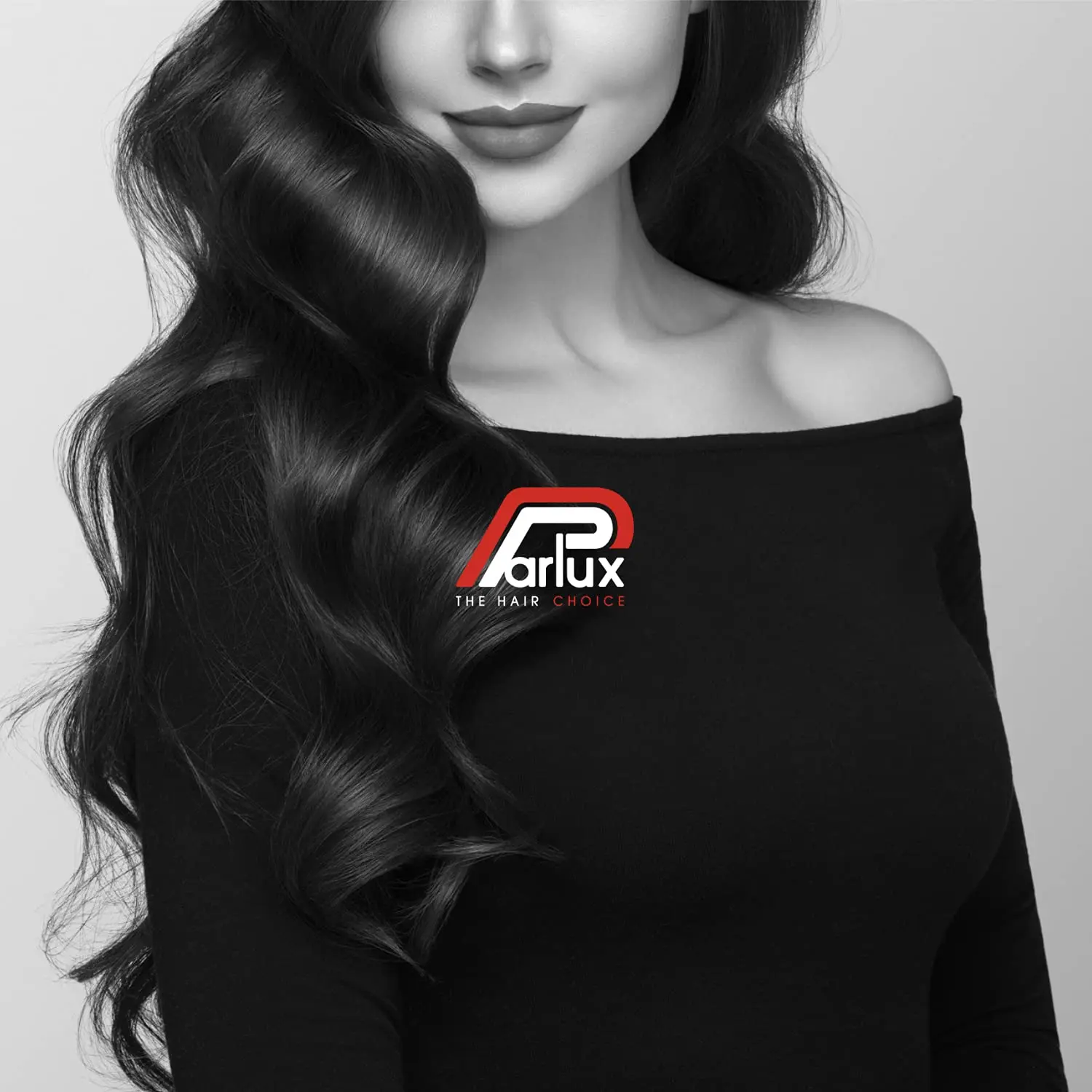 A professional Parlux 3500 compact black hair dryer with ceramic-ionic technology for healthy, shiny salon-quality hair.