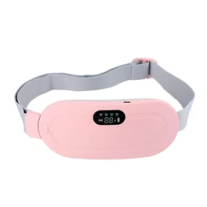 The electric vibrating heating belt provides pain relief for menstrual cramps and abdominal discomfort with its portable and smart warm palace design.