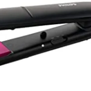Philips ceramic flat iron straightener with ThermoProtect technology and two temperature settings.