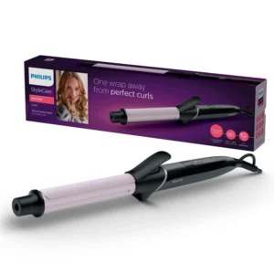 Philips curling iron with tourmaline ceramic coating, perfect for creating beautiful, long-lasting curls.