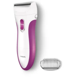 Electric Philips lady shaver with foil for dry operating function.