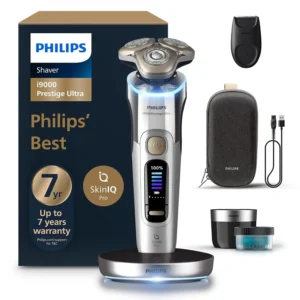 The Philips i9000 Prestige Shaver provides an ultimate close and comfortable shave with 5 personalized shaving modes that adjust to your beard density for an effortless and efficient result, even on longer beards.