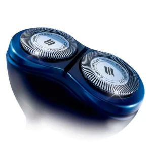Two Philips RQ32/20 replacement shaver heads for electric shavers, ensuring a close and comfortable shave.