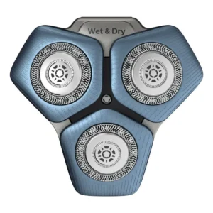 Philips SH71/50 replacement shaving heads compatible with Philips Series 7000 and angular shaped Series 5000 shavers, providing powerful performance and simple shaver reset.