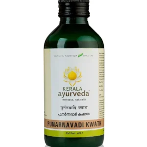 Kerala Ayurveda Punarnavadi Kwath is an herbal medicine that helps reduce inflammation, water retention, and coughs in adults.