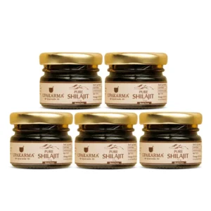 Upakarma pure shilajit resin is an Ayurvedic supplement for post-workout recovery, healthy body and mind, and improved sleep.