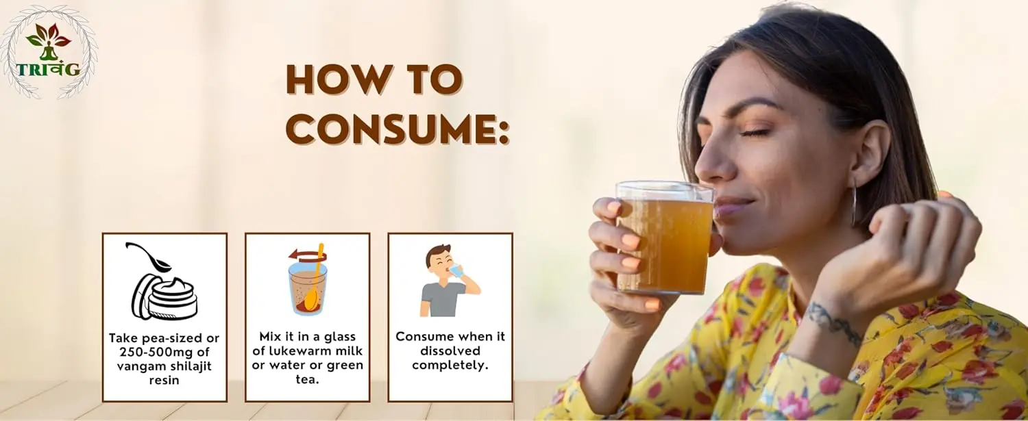 Three jars of pure Himalayan Shilajit resin to boost stamina, energy, and post-workout recovery with essential vitamins and minerals.