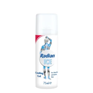 Radian Ice roll-on cooling gel with menthol offers fast, mess-free application for muscle pain relief and recovery from sports injuries.