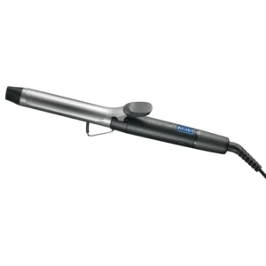 The Remington PRO SOFT CURL CI6525 curling iron with a 1-inch ceramic tourmaline barrel heats up quickly and features universal voltage for international use, shown with an LCD display and temperature control.