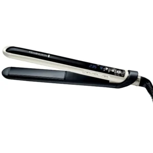 The Remington S9500 Pearl Straightener features advanced ceramic coating with real pearl infusion for 8x smoother and 5x longer lasting styling.