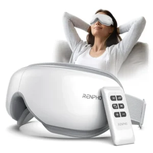 The RENPHO eye massager with heat and compression is a great gift for women and men, providing strain and migraine relief, and is FSA and HSA eligible.