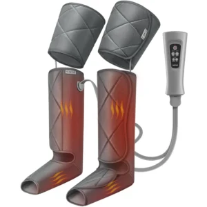 The RENPHO leg massager with heat offers six massage modes to improve circulation and provide relaxation for your calves, thighs, and feet.