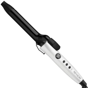 Revlon Crystal C + Ceramic 1-inch curling iron creates shiny, natural-looking waves with less frizz and easy-to-read digital display.