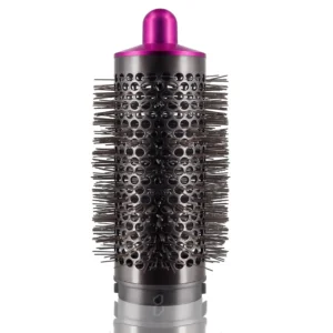 Round volumizing brush attachment for Dyson Airwrap HS01 and HS05 stylers, designed to lift limp, flat hair and create a fluffy, voluminous style.
