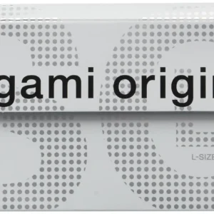 A box of Sagami Original 0.02 L size condoms, containing 12 pieces, imported from Japan.