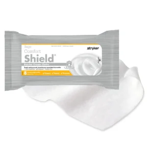 Large, thick and soft Sage Comfort Shield barrier cream cloths provide soothing, allergy-friendly protection for sensitive skin.