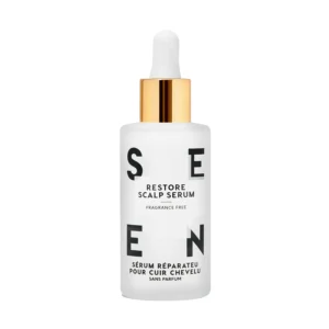 SEEN Restore Scalp Serum is a fragrance-free, dermatologist-developed treatment that hydrates and promotes a healthy scalp, reducing flakes and irritation, and is safe for sensitive and eczema-prone skin.