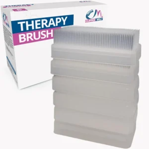 This pack of six Clipper Mill sensory brushes are designed to provide deep pressure stimulation for individuals with sensory processing challenges, aiding in focus, transitions, and overall sensory regulation.
