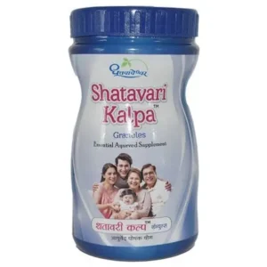 This is a 350g package of Dhootapapeshwar Shatavari Kalpa Granules, an Ayurvedic proprietary medicine.