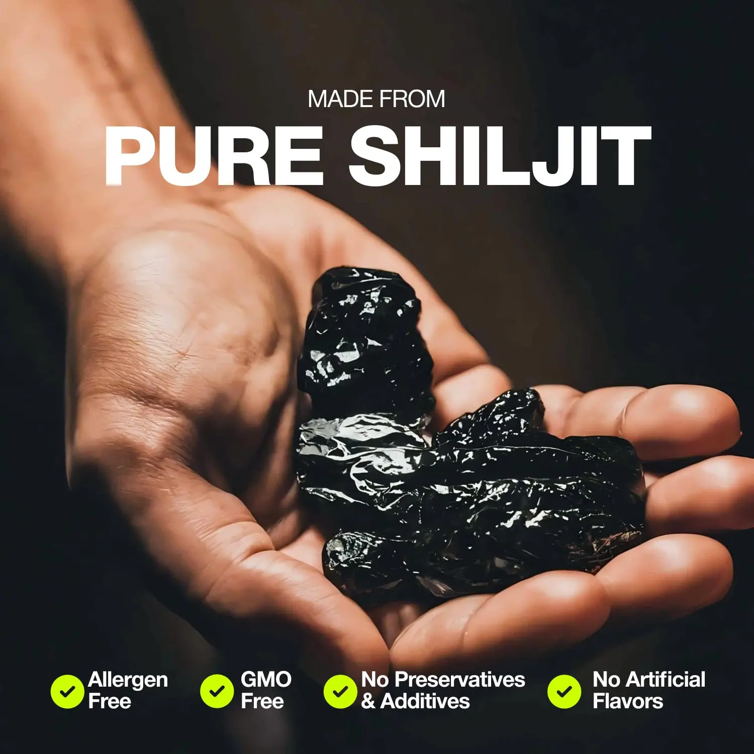 A jar of Shilajit Gummies promotes natural energy and overall wellness.