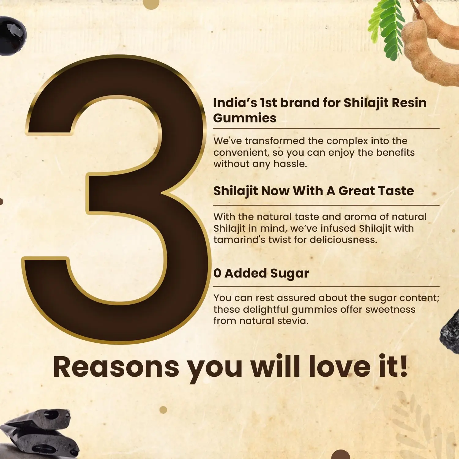 Neuherbs Shilajit gummies made with pure Himalayan Shilajit resin boost energy, stamina, and strength for both men and women.