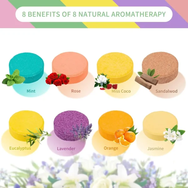 Shower Steamers Aromatherapy Gift Set 8 Pack