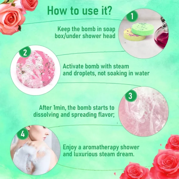 Shower Steamers Gift Set Aromatherapy Bath Bombs