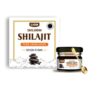 A jar of pure Himalayan Shilajit resin, sourced from pristine mountains, known for its energy, immune support, and rich fulvic acid content.