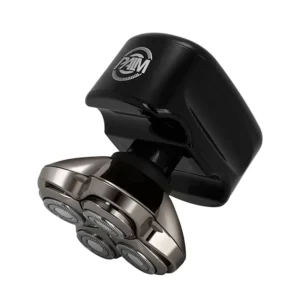 The Skull Shaver Palm MX5 provides a smooth head and face shave with its detachable blades, integrated vacuum, and four-head pro blade system.