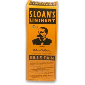 Bottle of Sloan's Pain Relief Oil liniment, providing instant relief from aches and pains in a 70ml size.