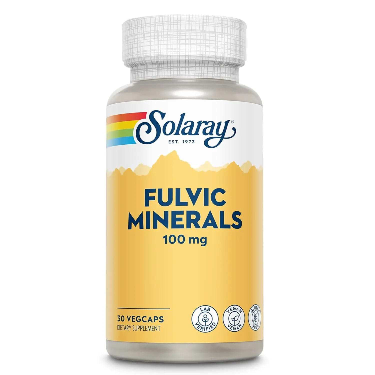 Solaray Fulvic Minerals shilajit capsules support overall well-being with a powerful trace mineral complex, in a vegan, gluten-free formula.