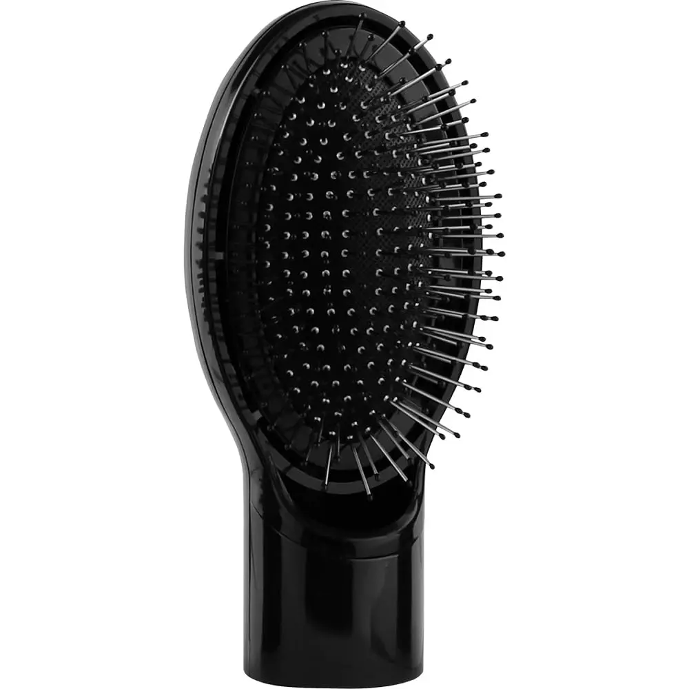 Sonashi 9in1 hair styler in black with multiple attachments, suitable for all hair types.