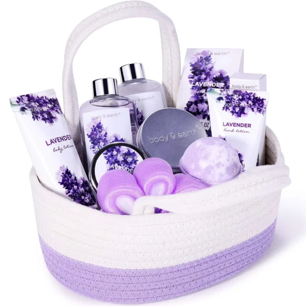 Spa Gift Set Lavender Bath Set for Women