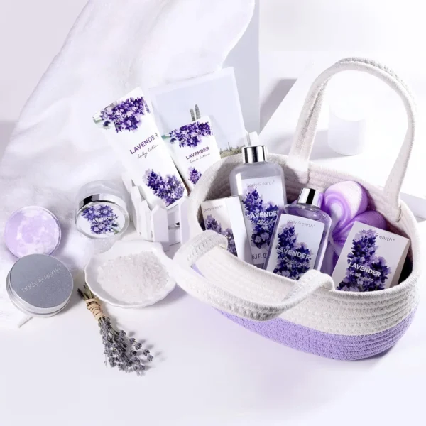 Spa Gift Set Lavender Bath Set for Women
