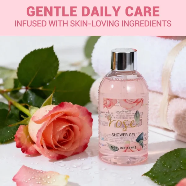Spa Gift Set for Women - Rose Bath and Body Set