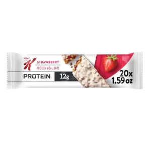 Special K strawberry protein bars offer a delicious and convenient meal replacement packed with 12g of protein, perfect for on-the-go energy.