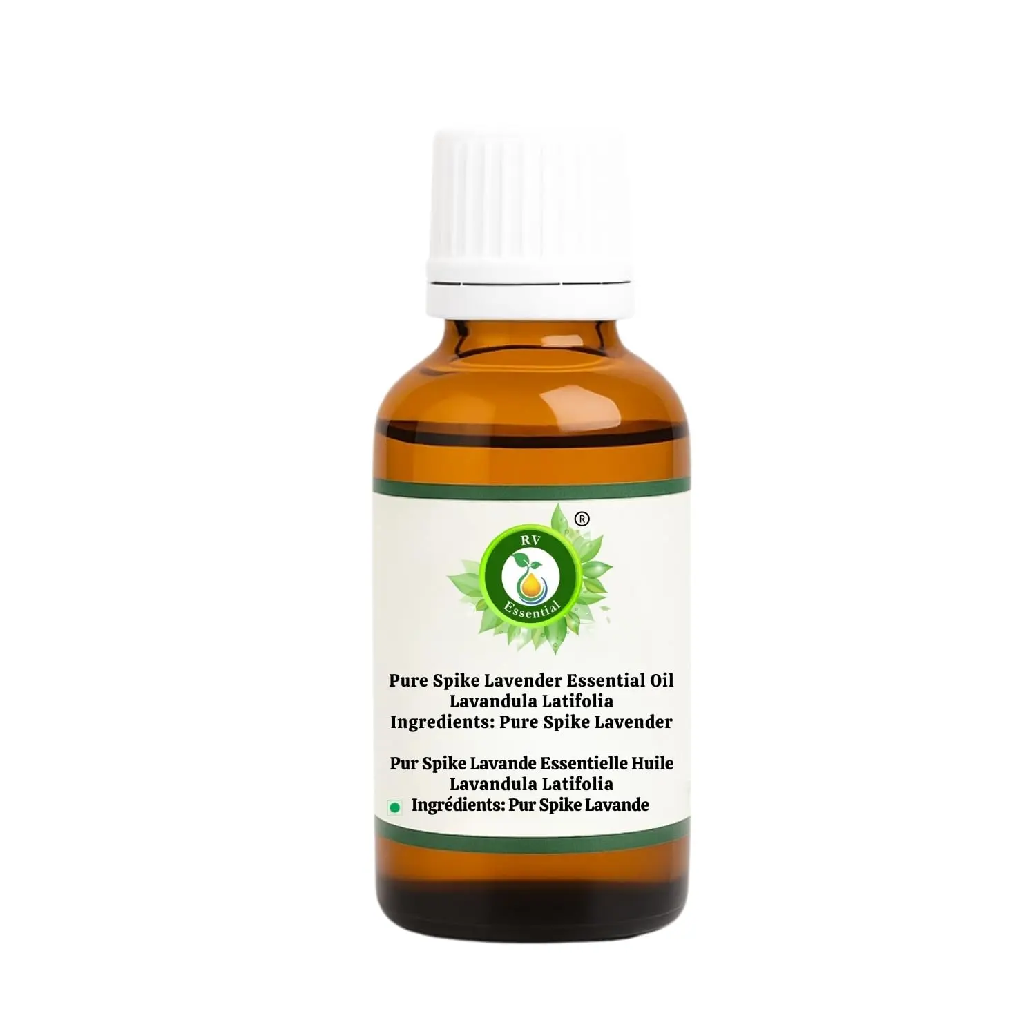 R V Essential Spike Lavender Oil is 100% pure, natural, and therapeutic grade, guaranteeing certified quality and purity.