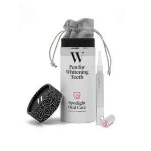The Spotlight Oral Care Teeth Whitening Pen provides convenient and effective teeth whitening using clinically proven ingredients, perfect for on-the-go use.