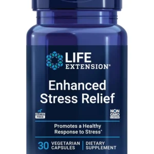 This natural stress relief supplement contains L-theanine and lemon balm to promote relaxation, calm the mind, and support a healthy stress response.