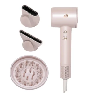 The T3 LuxeDry hair dryer uses OmniAire technology and an ion generator to quickly dry hair while minimizing frizz and boosting shine, and it comes with multiple attachments for all hair types.