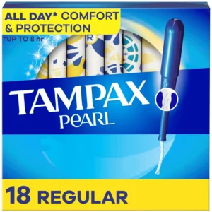 Tampax Pearl regular absorbency unscented tampons provide high performance protection for up to 8 hours and feature a biodegradable, flushable applicator.