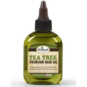 Difeel premium tea tree oil, enriched with herbs and vitamins, nourishes the scalp, eliminates dandruff and itching, and helps to strengthen thinning hair.
